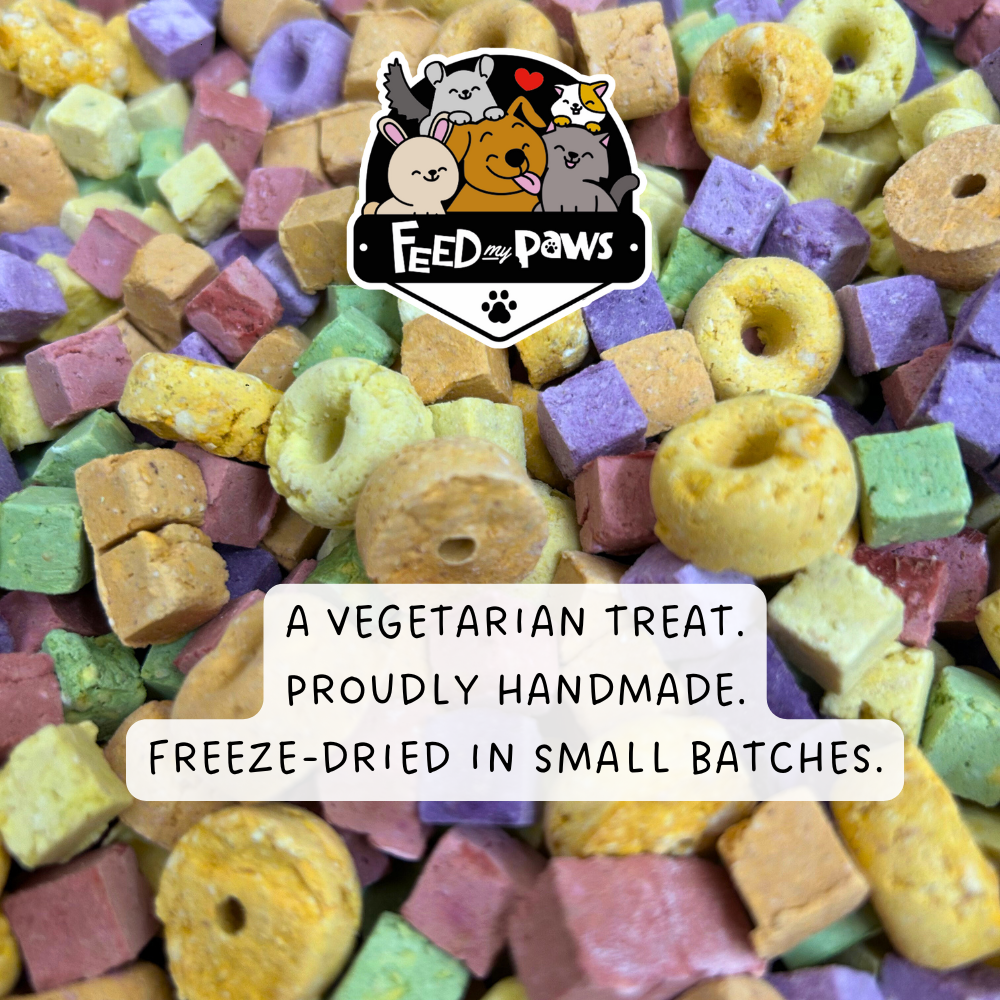 BIRTHDAY PARTY MIX! - Vegetarian, freeze-dried, limited edition for dogs, cats, and hamsters!