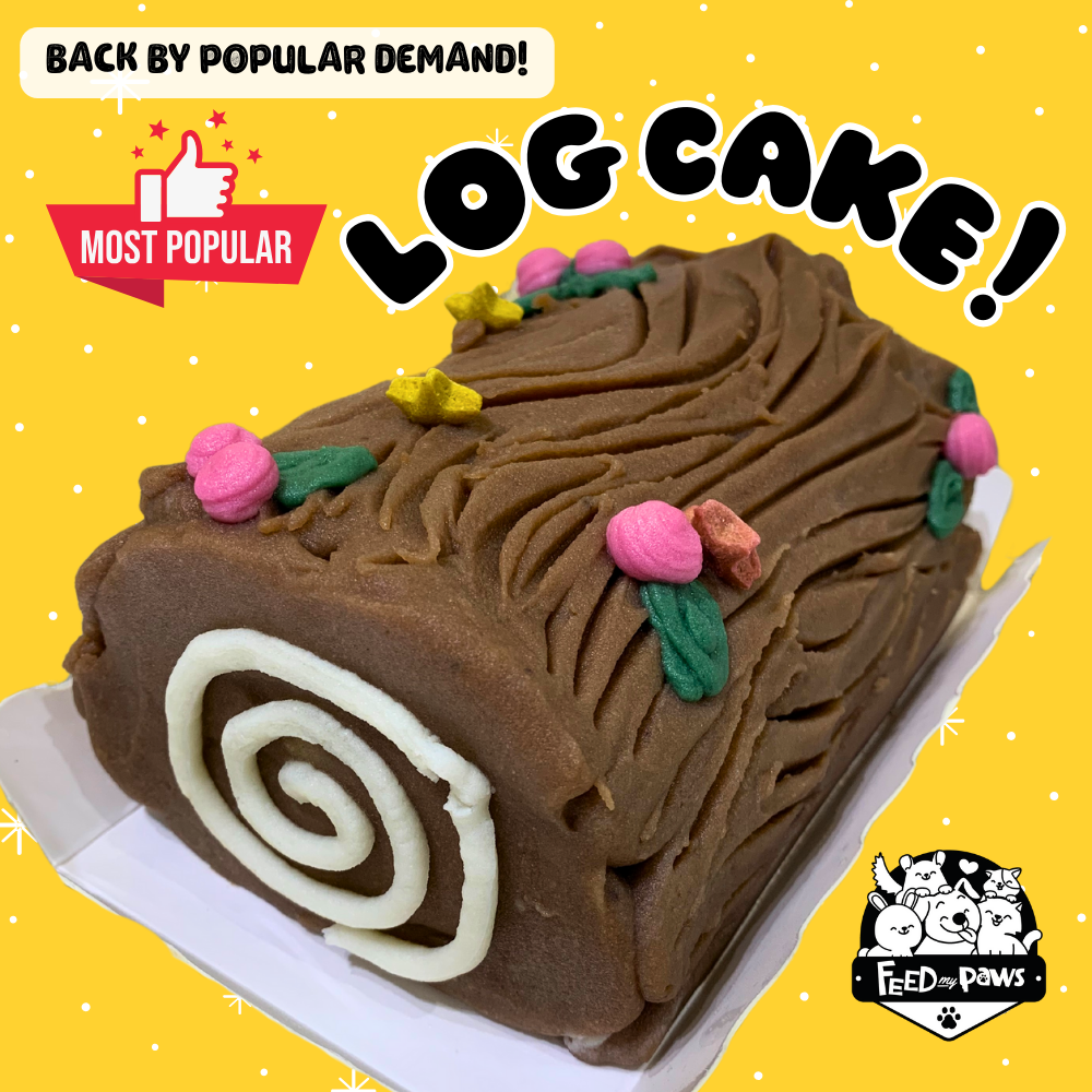 Christmas 2025: Log Cake for Dogs & Cats!