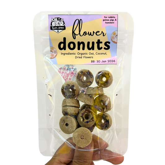 Mini Flower Donuts (for rabbits, guinea pigs, and hamsters)