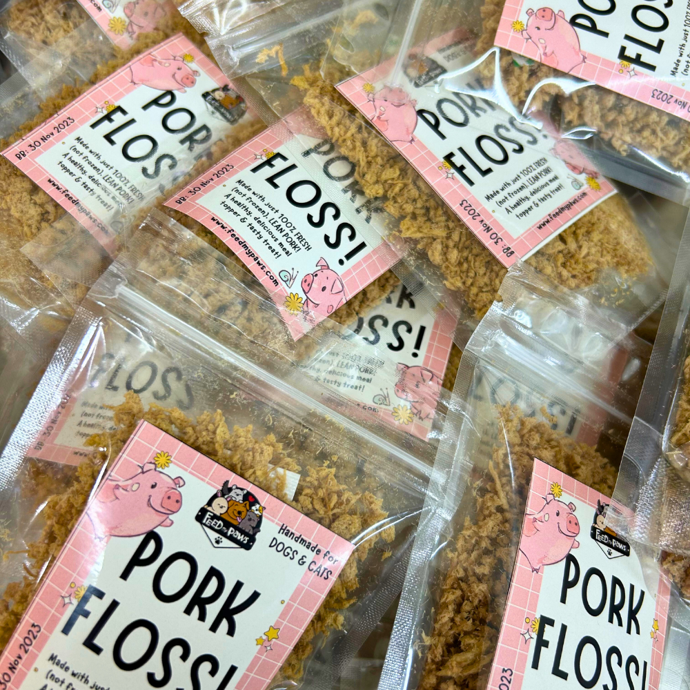 PORK FLOSS for Dogs & Cats!