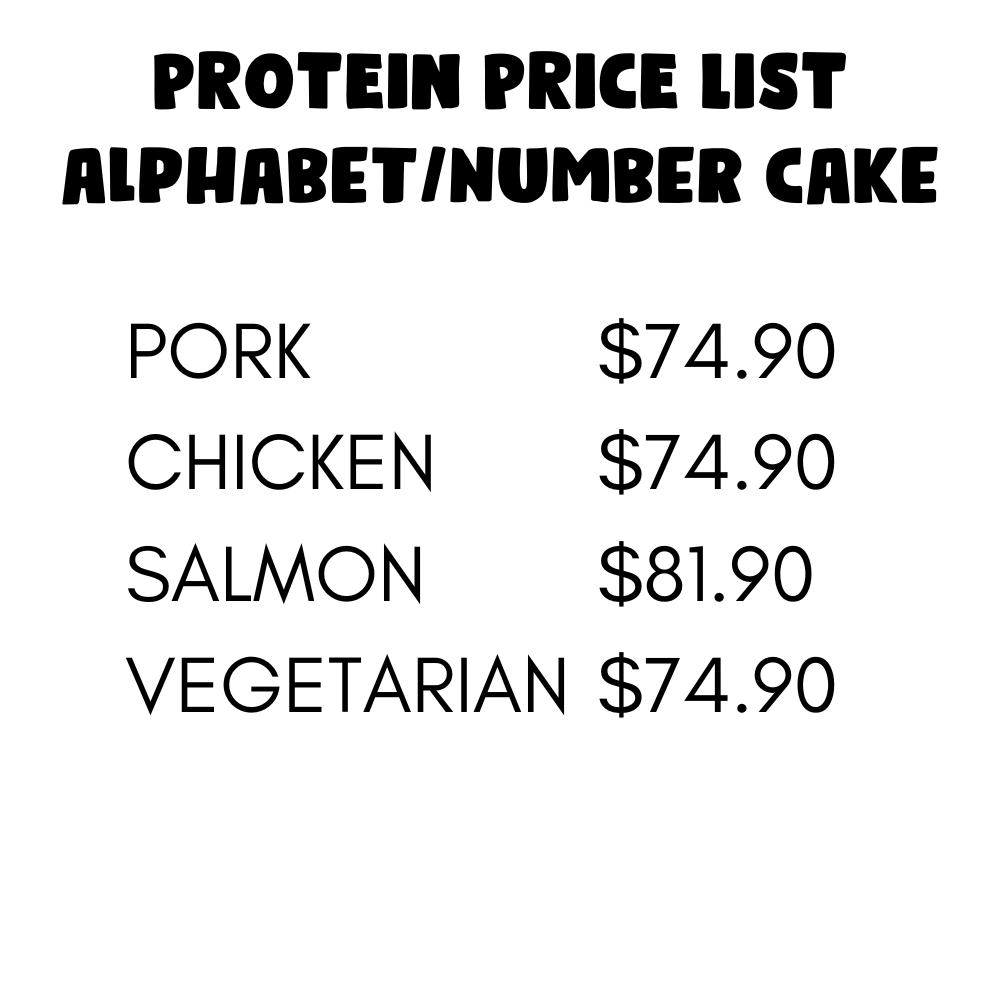 Alphabet/Number Birthday Cake for Dogs