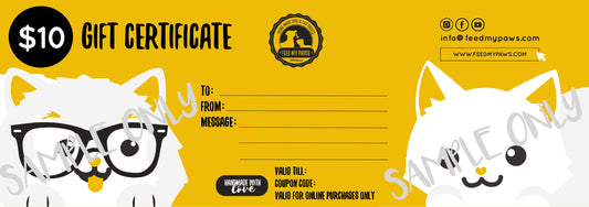 Feed My Paws Vouchers!