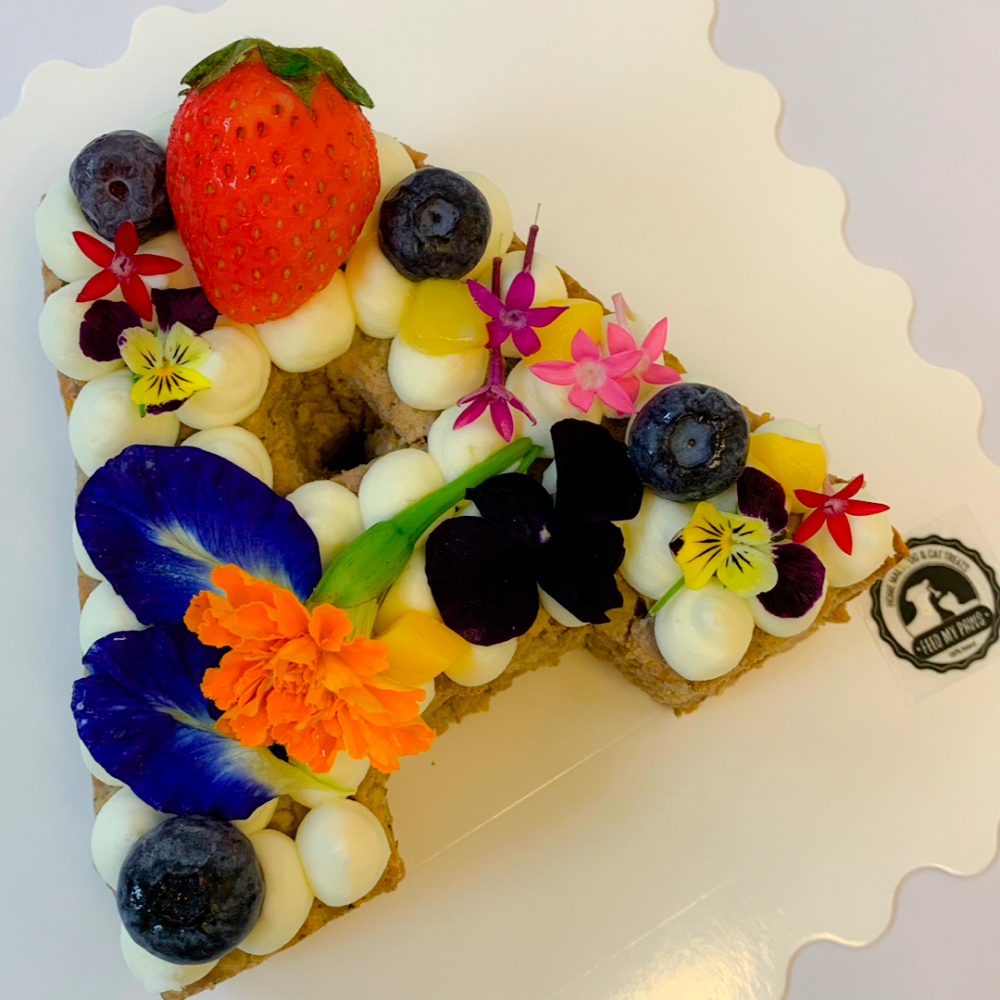 Feed My Paws SG Handmade Alphabet Dog Birthday Cake Singapore Delivery Since 2013 Order Now
