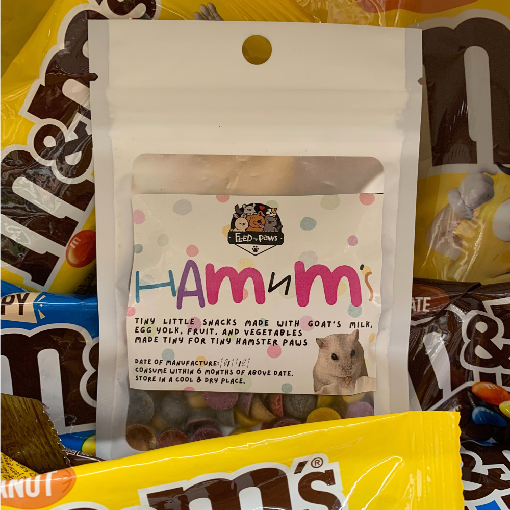 Ham & M's! ("M&M's" inspired snack for hamsters)