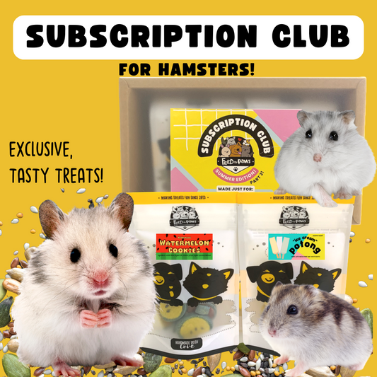Feed My Paws Subscription Club: Subscription Box for Hamsters! (Monthly)