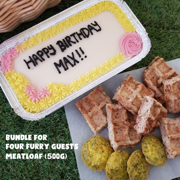 Feed My Paws | Dog Bakery Singapore | SG Handmade Birthday Bundle Cupcake Pupcake for Dog Puppy | Delivery