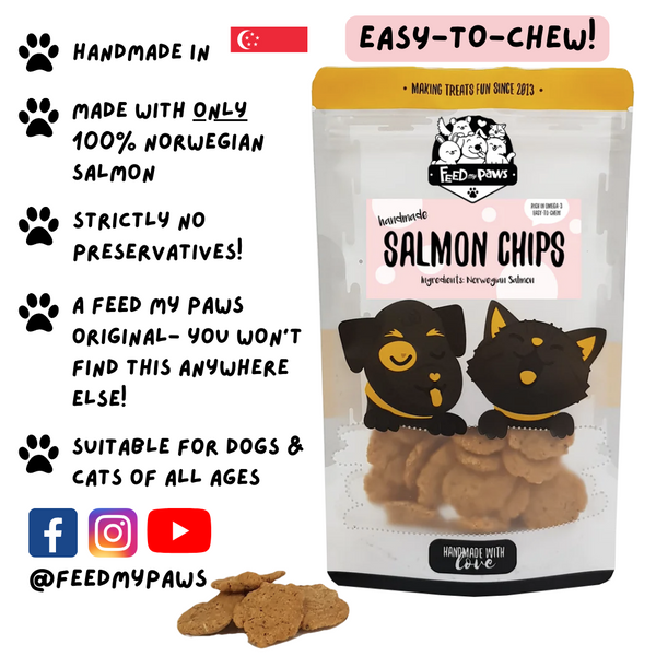 Salmon - the 5 benefits for dogs and cats and why Feed My Paws Salmon Chips is a bestseller!