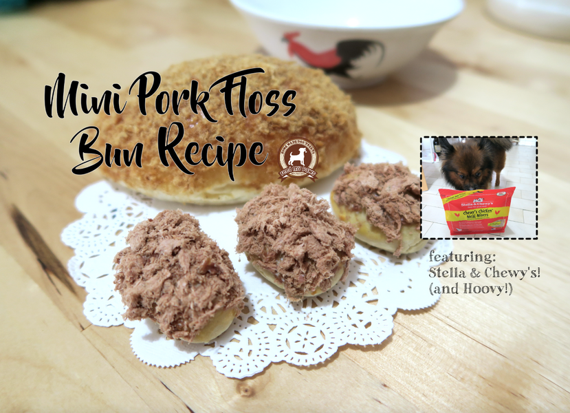 DIY FeedMyPaws Recipe: Mini Pork Floss Buns (featuring Stella & Chewy's)
