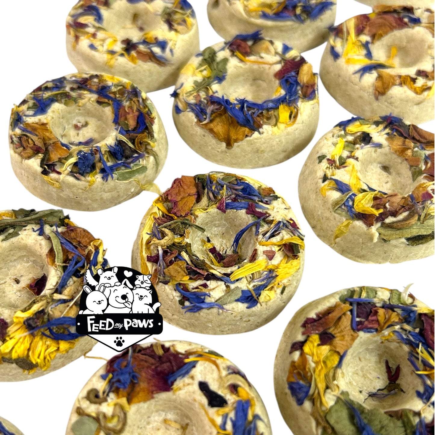 Mini Flower Donuts (for rabbits, guinea pigs, and hamsters)