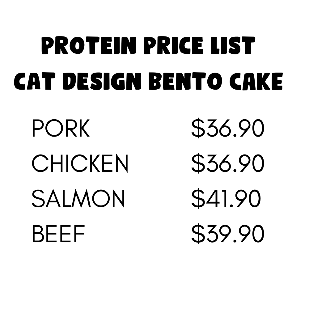 Cat Design Bento Mini Birthday Cake for Cats