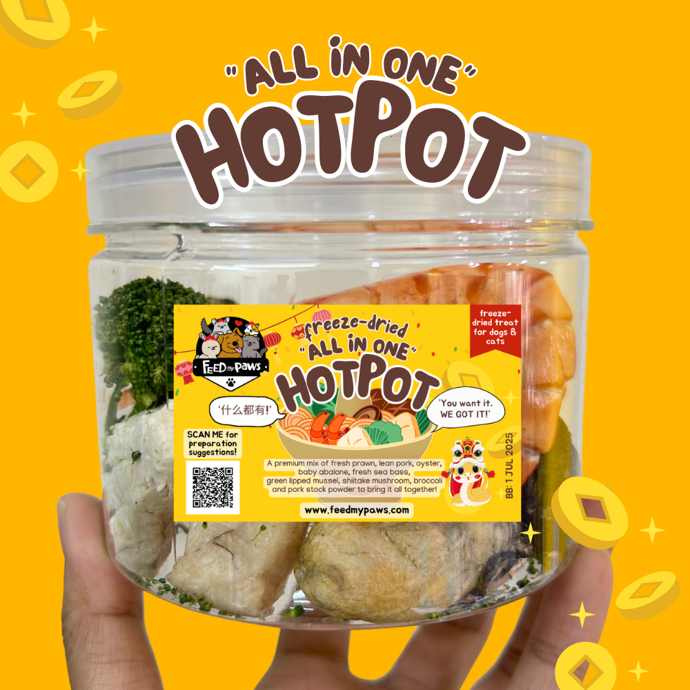 CNY 2026: Freeze-dried HOTPOT (for dogs and cats!) (freeze-dried, can be shipped!)