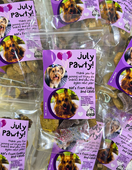 *NEW!* Mini Custom Treat Packs (with your photos!) 10 mini packs per set for Parties & Gifts - for DOGS & CATS