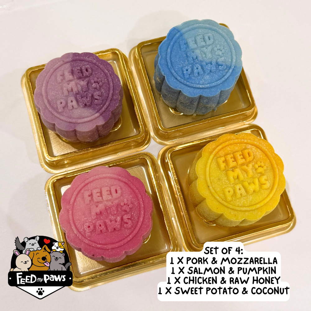SNOWSKIN MOONCAKE FOR DOGS & CATS 2026 (Flavours: MSW Durian, Pork, Chicken, Salmon, Sweet Potato)