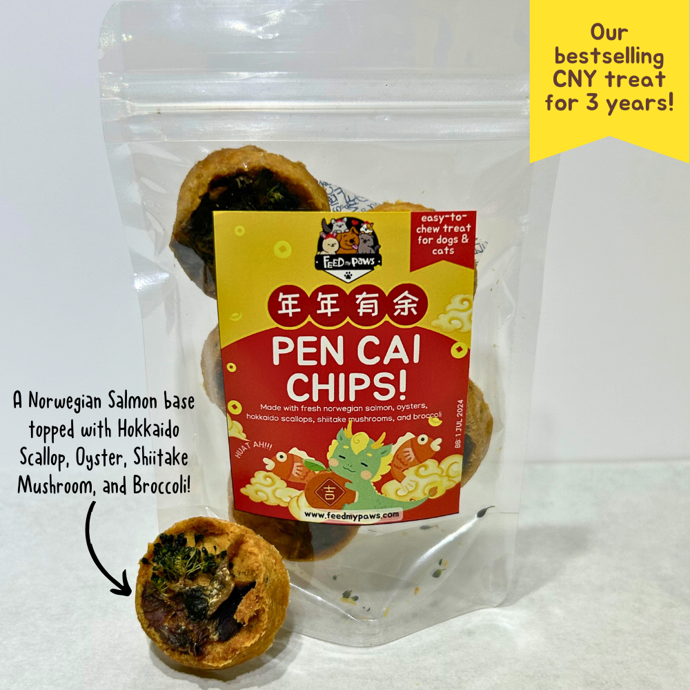 CNY 2024: Mini Pen Cai Chips for Dogs & Cats!