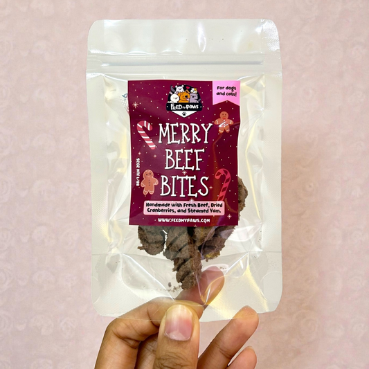 Christmas 2025: Merry Beef Bites! (for dogs and cats)