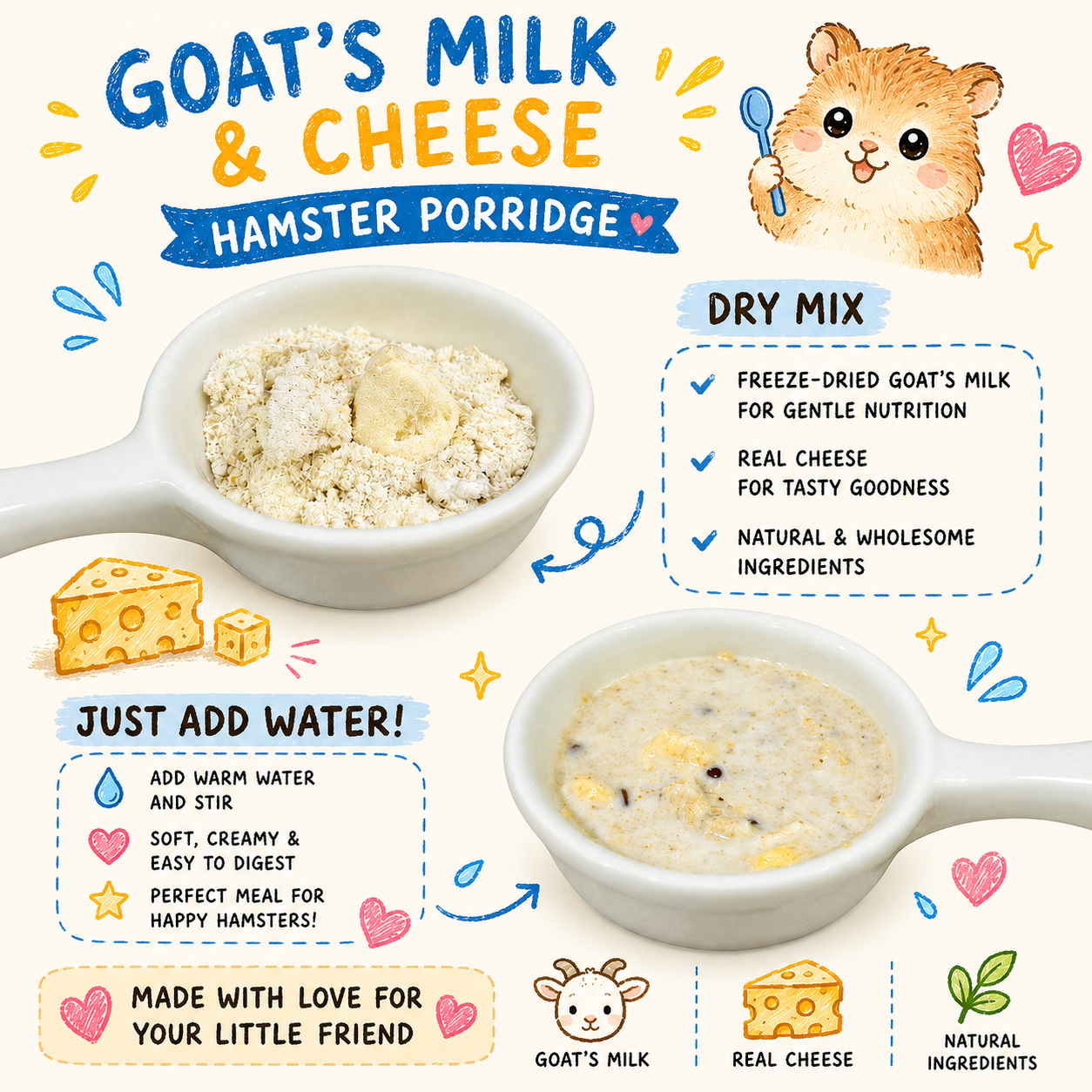 Instant Porridge for Hamsters!