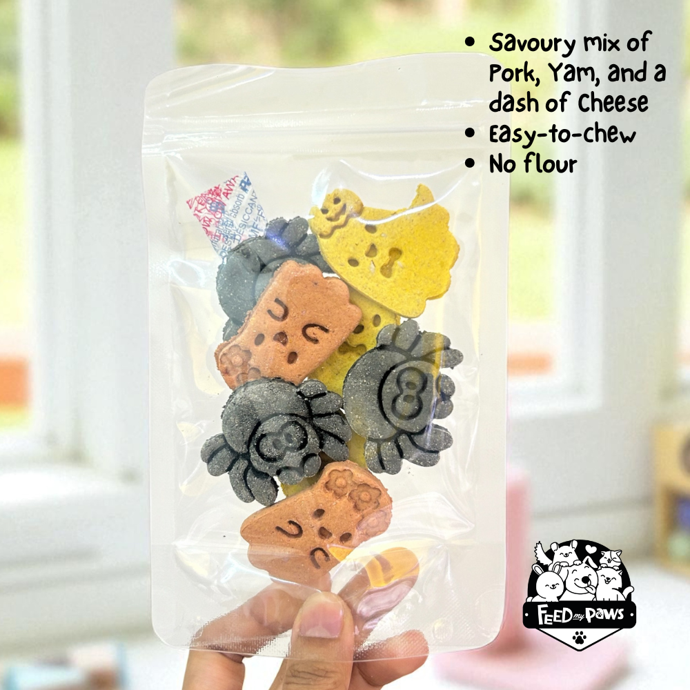 Ghostly Buddies - Easy-to-chew Pork & Yam Recipe (NO FLOUR!)
