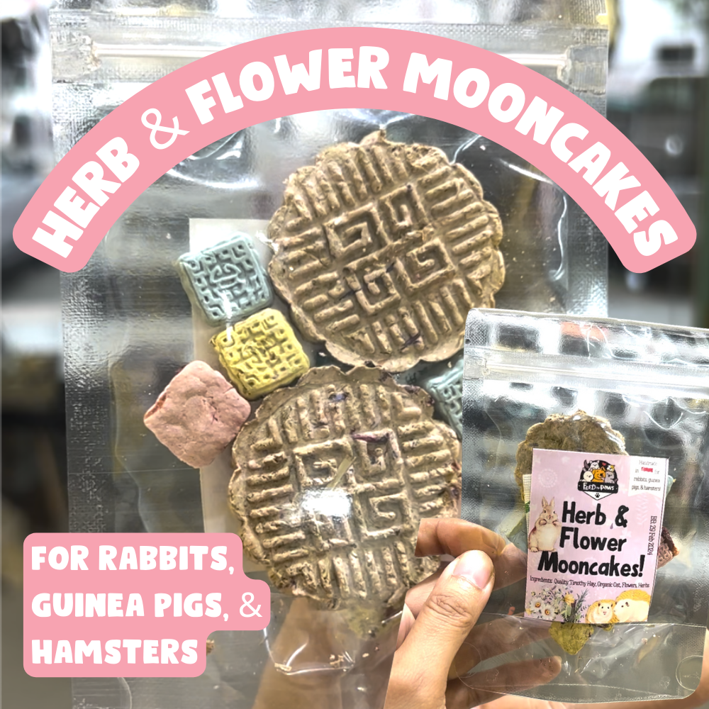 Herb & flower mooncake (for rabbits, guinea pigs, hamsters)