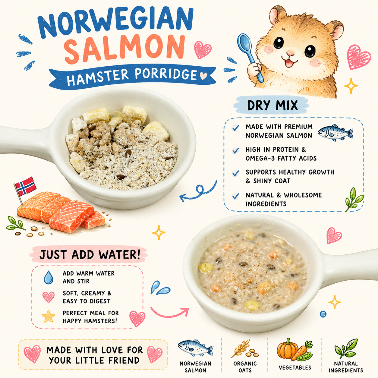 Instant Porridge for Hamsters!