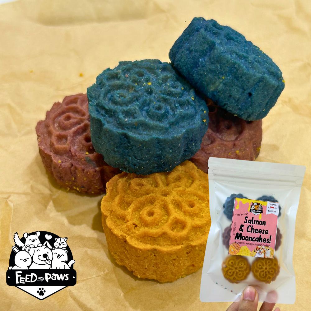 Salmon & Cheese Easy-to-chew Mooncake 2023 (dry treat for dogs & cats)