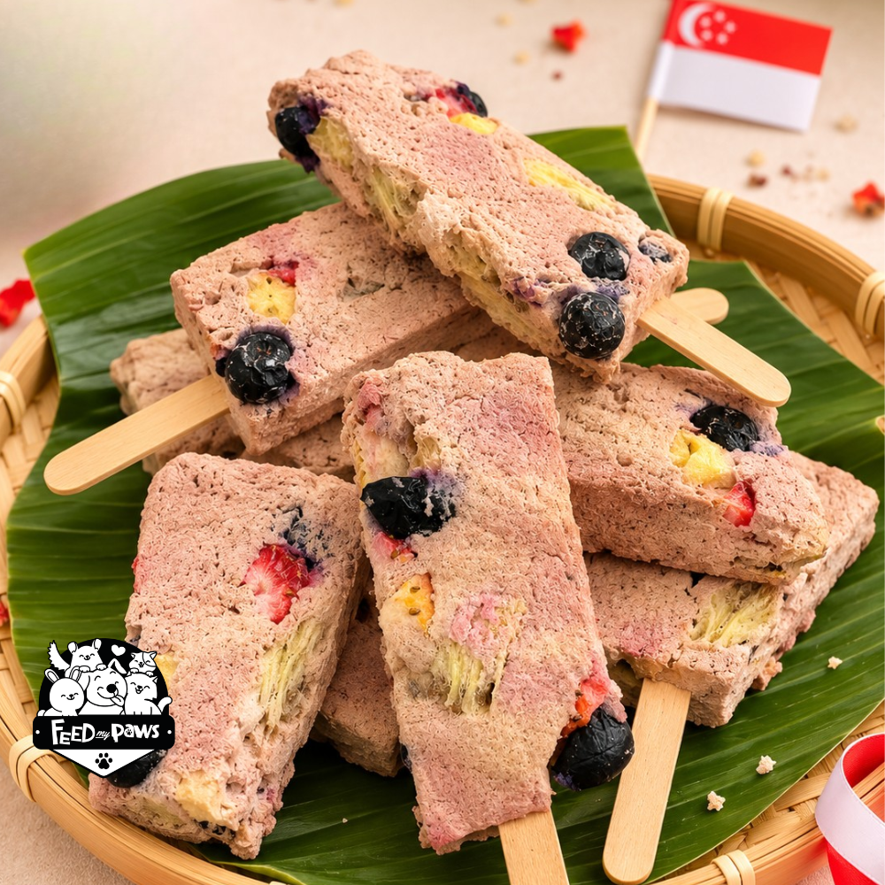 SG61 Special: freeze-dried Fruity Paw-tong (cooked treat for dogs and cats)