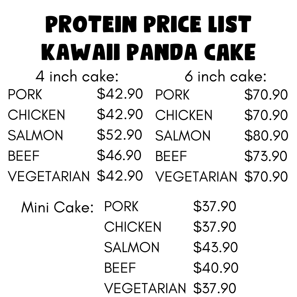 Kawaii Panda Cake for Dogs