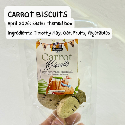 Carrot Biscuits (Rabbit, Guinea Pig, Hamster)