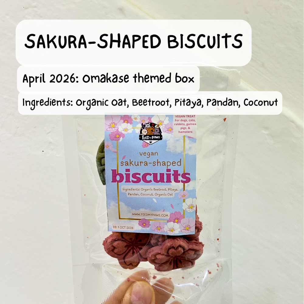 Sakura-Shaped Biscuits (Dog, Cat, Rabbit, Guinea Pig, Hamster)