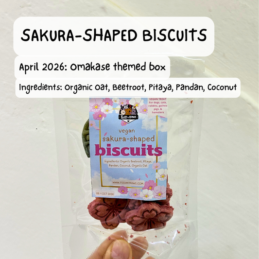 Sakura-Shaped Biscuits (Dog, Cat, Rabbit, Guinea Pig, Hamster)