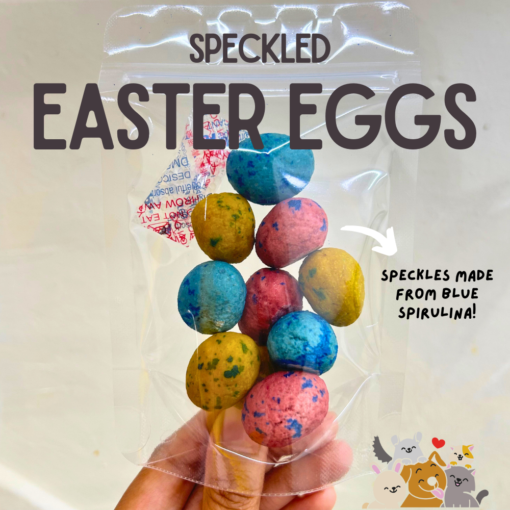 LIMITED EDITION [Freeze-dried] Speckled Pork & Cheese Eggs for Dogs & Cats!