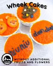 Load image into Gallery viewer, an orange view of wheek birthday cake cupcake for guinea pigs in singapore
