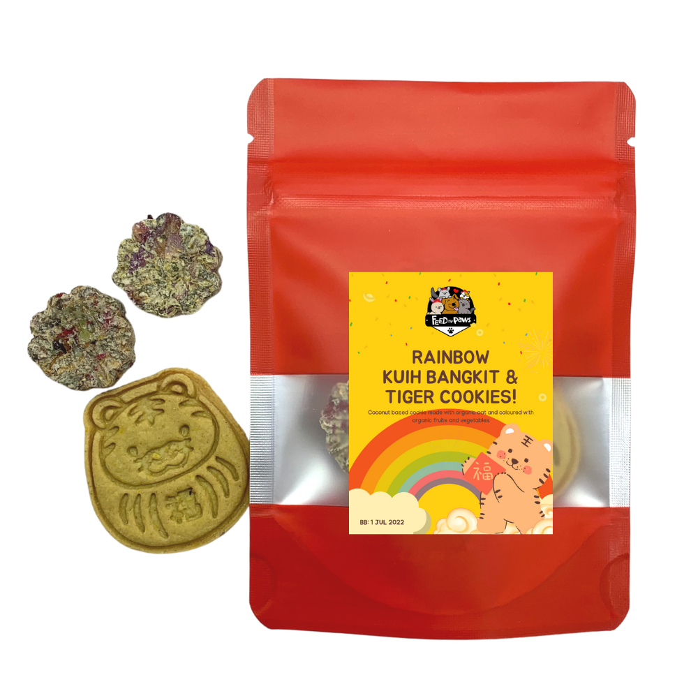 CNY 2022: Flower Kuih Bangkit & Crunchy Tiger Cookies for Rabbits, Guinea Pigs, and Hamsters