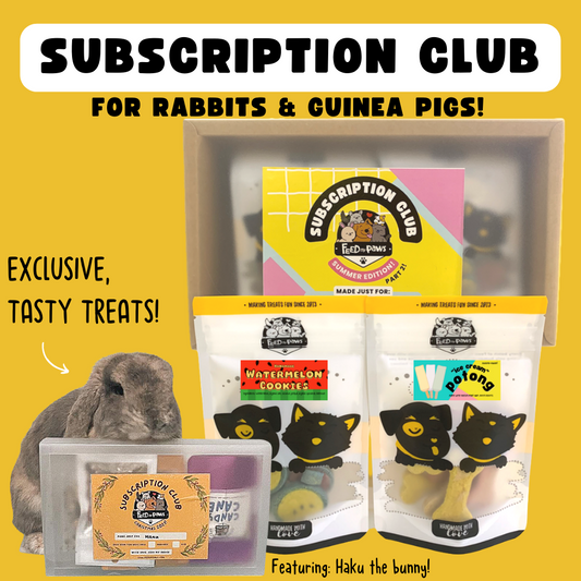 Feed My Paws Subscription Club: Subscription Box for Rabbits & Guinea Pigs! (Bi-monthly)