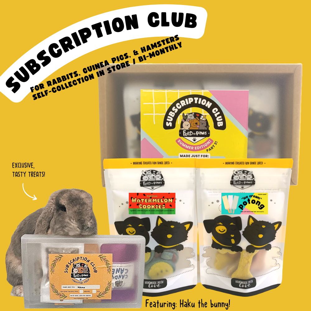 Feed My Paws Subscription Club: Subscription Box for Rabbits & Guinea Pigs! [self pick-up]