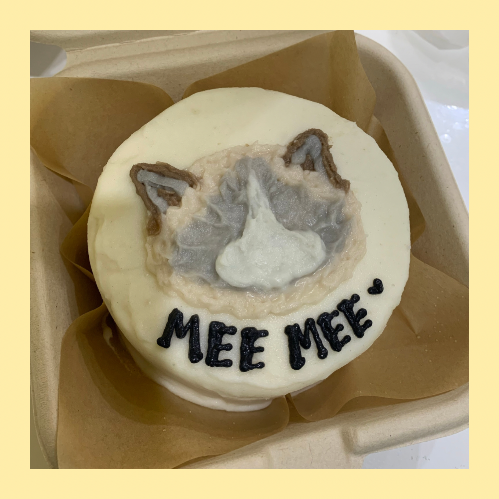 Cat Design Bento Mini Birthday Cake for Cats